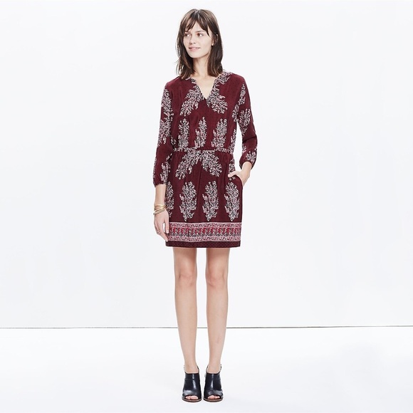 Madewell Dresses & Skirts - Madewell Silk Lassi Flower Mini Dress 6